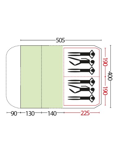 Bertoni Tunnel 6 VIP Tenda a Igloo