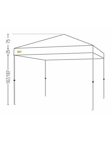 Bertoni Rapido 300 Verde Gazebo Pieghevole Automatico