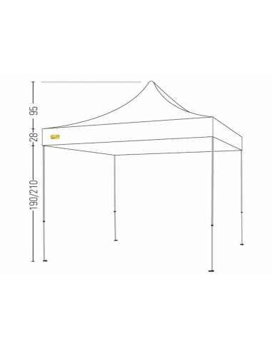 Bertoni Market 3x3 Plus Gazebo Pieghevole Automatico