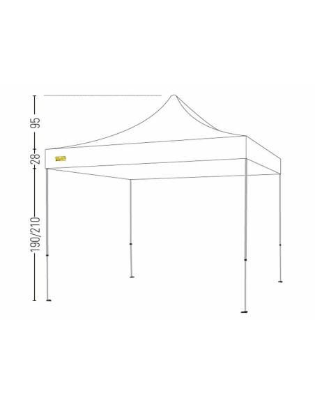 Bertoni Expo 3x3 Gazebo Pieghevole Automatico