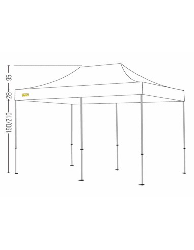 Bertoni Expo 3x6 Gazebo Pieghevole Automatico