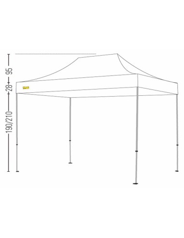 Bertoni Pro 3x4,5 Gazebo Pieghevole Automatico