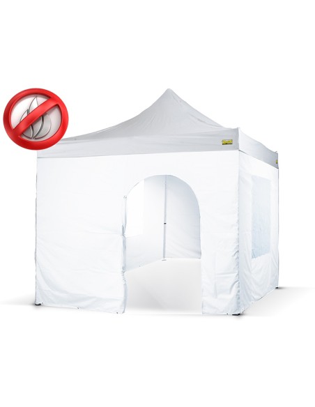 Tetto Bianco per Gazebo Bertoni Piramide 2x2 Ignifugo M2 con Cuciture Termonastrate