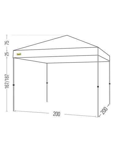 Bertoni Rapido 200 Gazebo Pieghevole Automatico