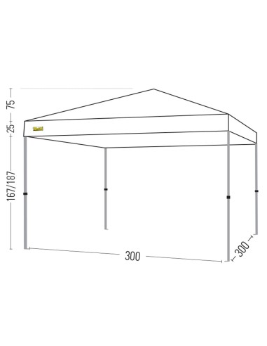 Bertoni Rapido 300 Gazebo Pieghevole Automatico