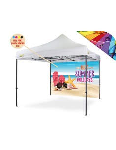 Personalizzazione Gazebo FULL PRINT parete laterale 3 mt. bi-facciale c/finestra