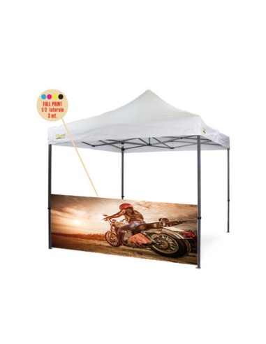 Personalizzazione Gazebo FULL PRINT ½ parete laterale 3 mt.