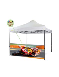 Personalizzazione Gazebo FULL PRINT ½ parete laterale 3 mt.