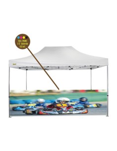 Personalizzazione Gazebo FULL PRINT ½ parete laterale 3 mt.