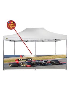 Personalizzazione Gazebo FULL PRINT ½ parete laterale 3 mt.