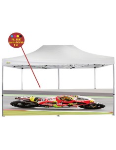 Personalizzazione Gazebo FULL PRINT ½ parete laterale 3 mt.
