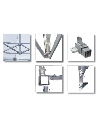 Bertoni Master 2x2 Gazebo Pieghevole Automatico - senza tetto