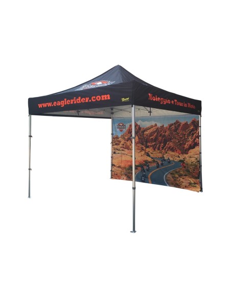Personalizzazione Gazebo FULL PRINT Tetto 4x4 mt. con Cuciture Termonastrate