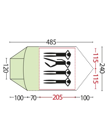 Bertoni Elba 4 VIP Tenda a Igloo