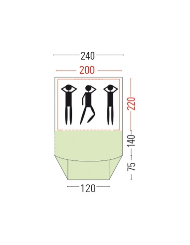 Bertoni Smart 3 AIR Tenda da Campeggio Automatica