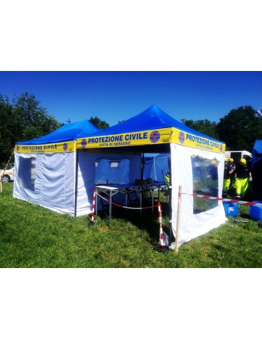Personalizzazione Gazebo FULL PRINT Kit n° 4 mantovane 3x4,5 mt.