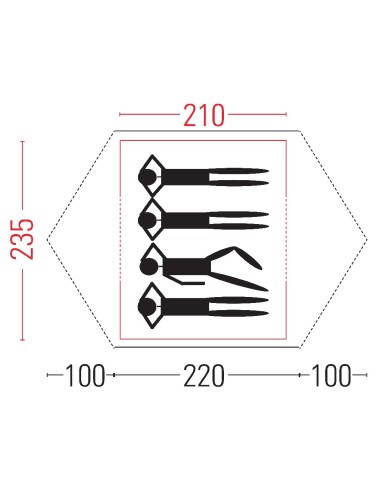 Bertoni Nordkapp 4 Tenda a Igloo