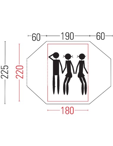 Bertoni Stealth 3 Tenda a Igloo