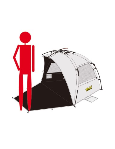 Bertoni VeloBeach Black White Tenda da spiaggia
