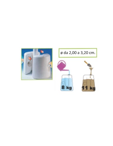 Base per Gazebo Bertoni plastica lt. 10